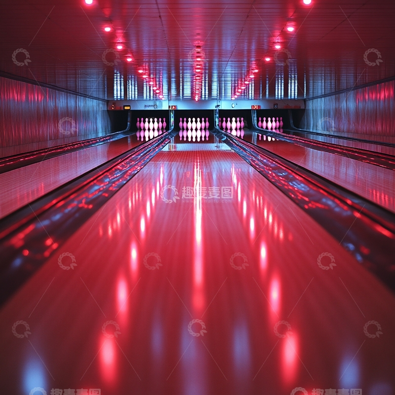 高清大图下载【趣麦麦图】科幻灯光走廊21