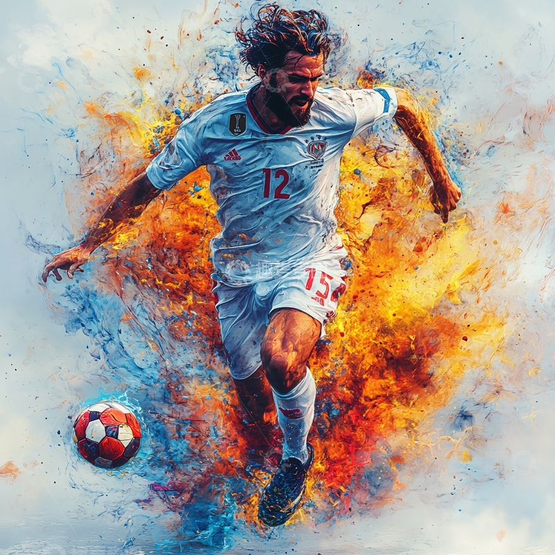 高清大图下载【趣麦麦图】足球装饰画1