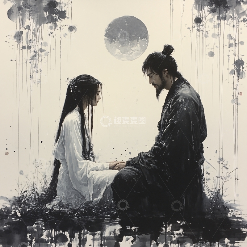 高清大图下载【趣麦麦图】古风情侣古装情侣