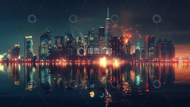 高清大图下载【趣麦麦图】现代城市科技背景5