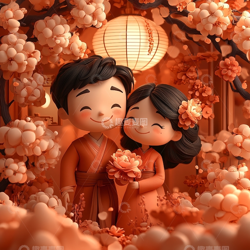 高清大图下载【趣麦麦图】传统情人节