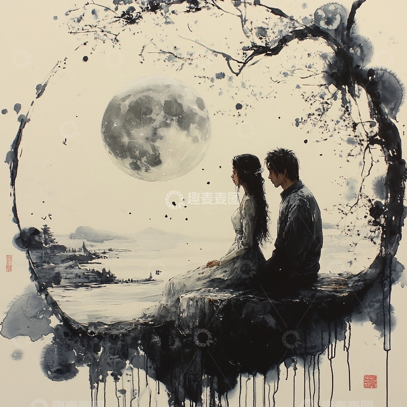 高清大图下载【趣麦麦图】浪漫意境画