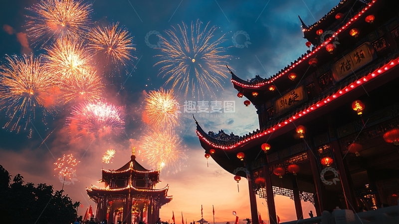 高清大图下载【趣麦麦图】烟火齐鸣7