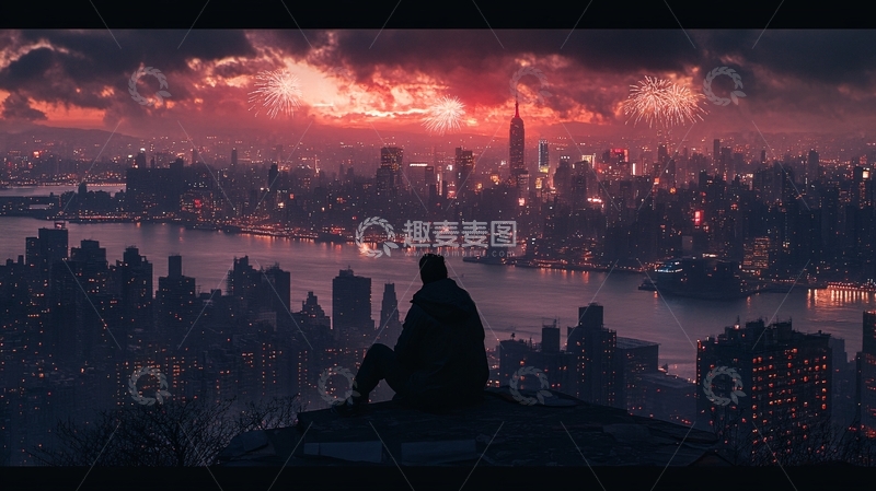 高清大图下载【趣麦麦图】纽约城市鼠绘21