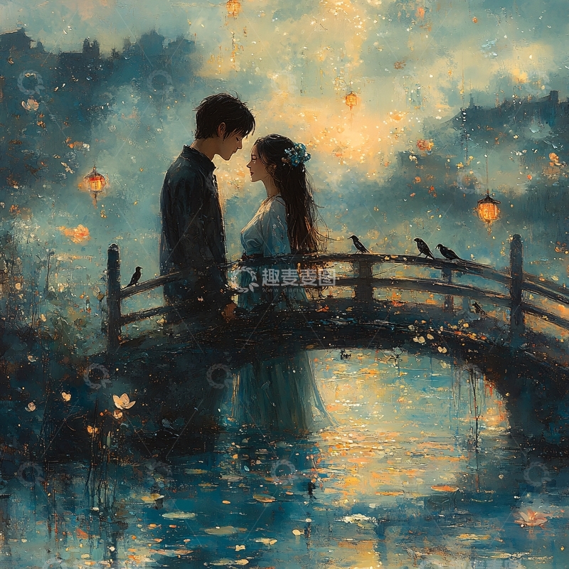高清大图下载【趣麦麦图】浪漫意境画2