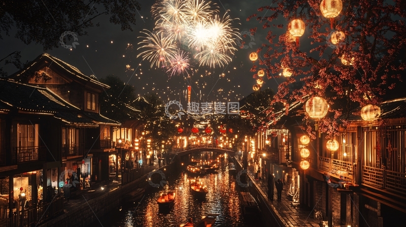 高清大图下载【趣麦麦图】烟花巷陌1