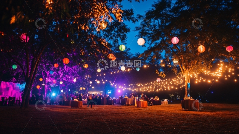 高清大图下载【趣麦麦图】户外婚礼互动区