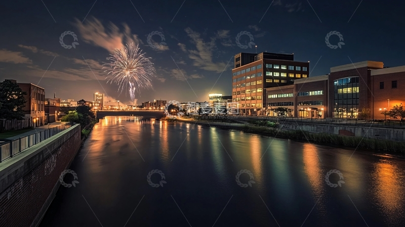 高清大图下载【趣麦麦图】命河夜景1