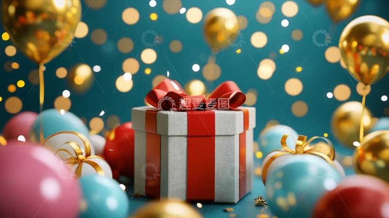 高清大图下载【趣麦麦图】大气生日背景2