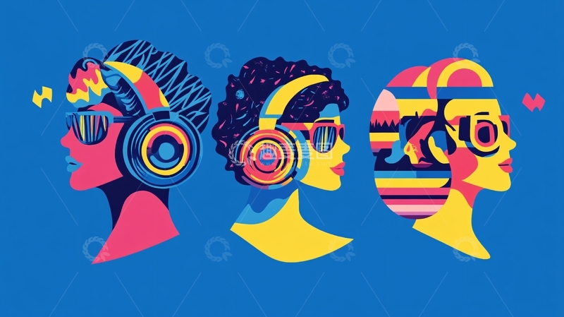 高清大图下载【趣麦麦图】波普流行文化娱乐传播