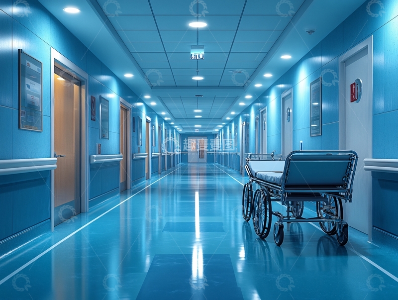 高清大图下载【趣麦麦图】无人的医院走廊