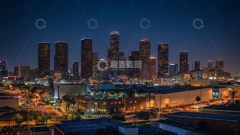 高清大图下载【趣麦麦图】流金洛杉矶城市5