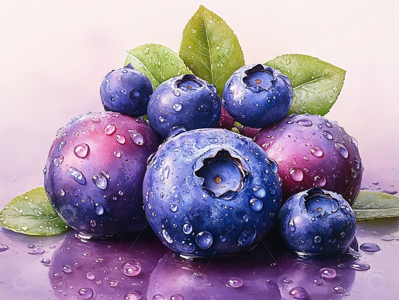 高清大图下载【趣麦麦图】鼠绘蓝莓1