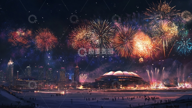 高清大图下载【趣麦麦图】港珠澳跨年晚会