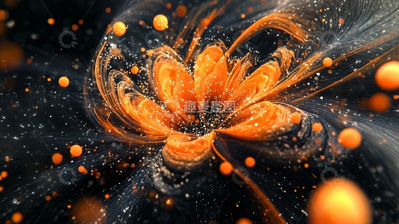 高清大图下载【趣麦麦图】烟花绽放庆典夜