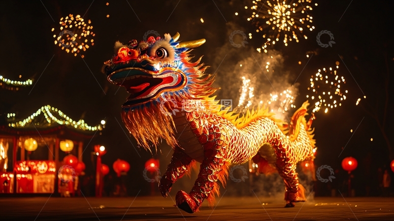 高清大图下载【趣麦麦图】舞龙舞狮壁纸13