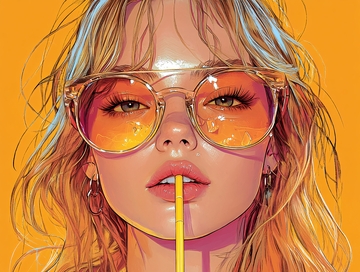 美女潮流插画18