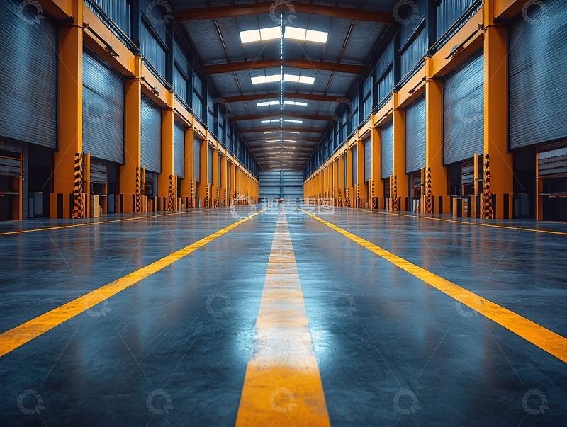 高清大图下载【趣麦麦图】工业黄走道3