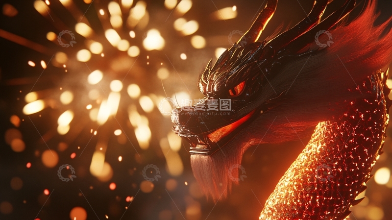 高清大图下载【趣麦麦图】新年倒计时烟花