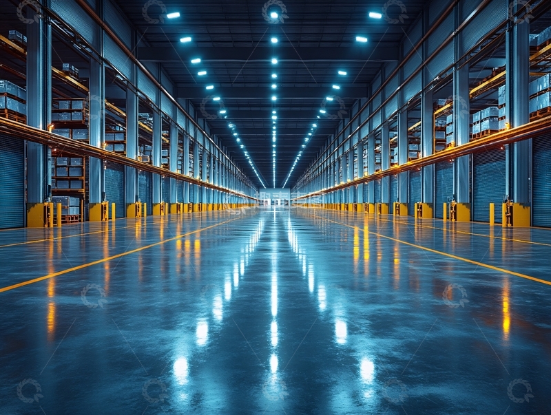 高清大图下载【趣麦麦图】厂房过道