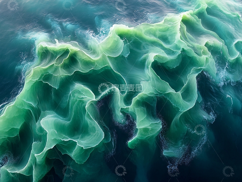 高清大图下载【趣麦麦图】海洋流体画8