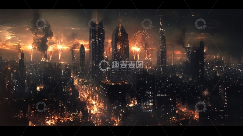 高清大图下载【趣麦麦图】大气城市梦幻城市1