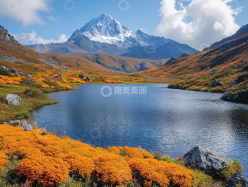 高清大图下载【趣麦麦图】唯美风景高原湖泊1