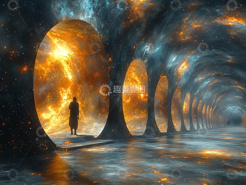 高清大图下载【趣麦麦图】超现实隧道3