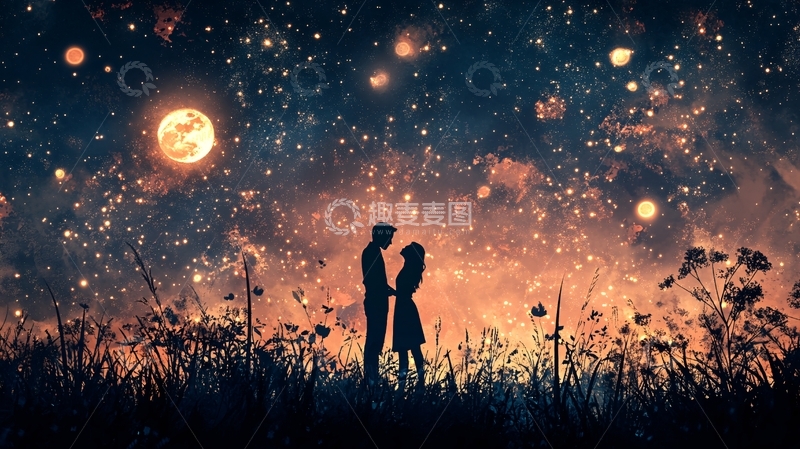 高清大图下载【趣麦麦图】月光下的爱情3