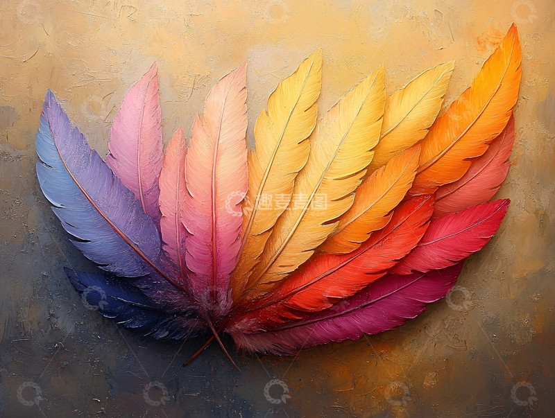 高清大图下载【趣麦麦图】叶脉无框画