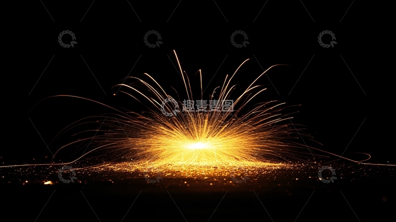 高清大图下载【趣麦麦图】金黄色的火花1