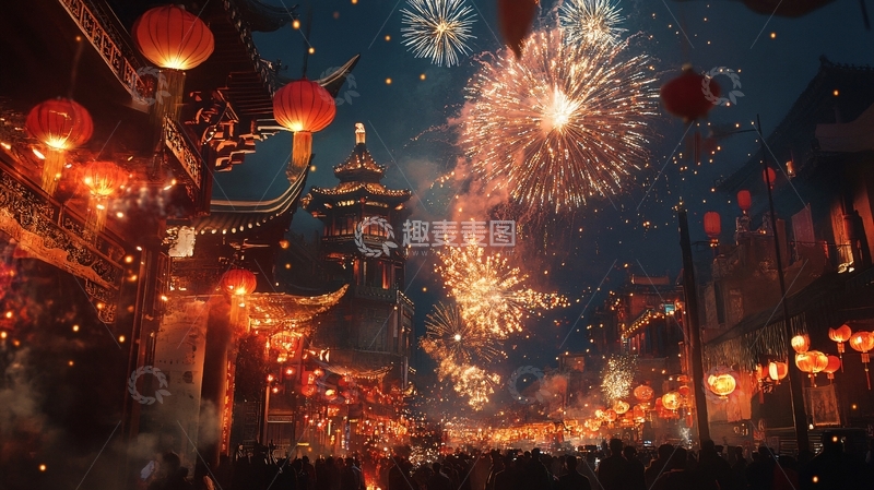 高清大图下载【趣麦麦图】元宵节繁荣8