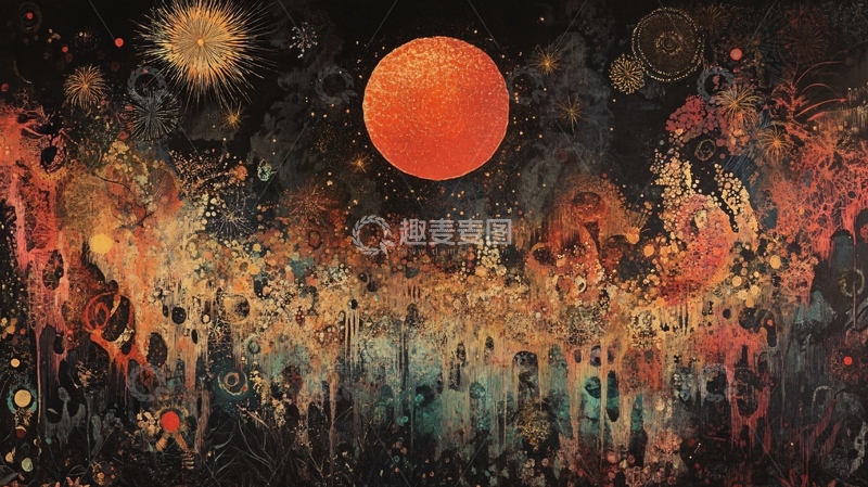 高清大图下载【趣麦麦图】横版烟火41
