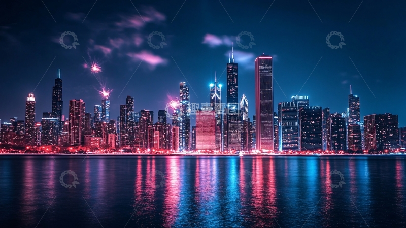 高清大图下载【趣麦麦图】芝加哥市中心1