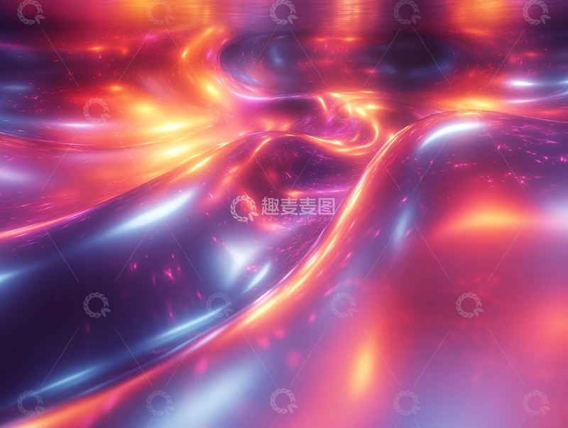 高清大图下载【趣麦麦图】酷炫背景流光溢彩3