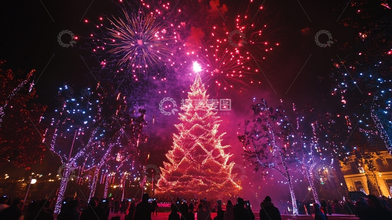 高清大图下载【趣麦麦图】-火树银花