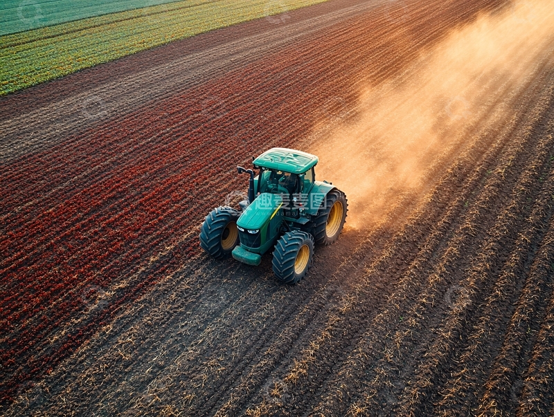 高清大图下载【趣麦麦图】航拍耕作