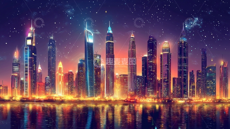 高清大图下载【趣麦麦图】璀璨都市风光3