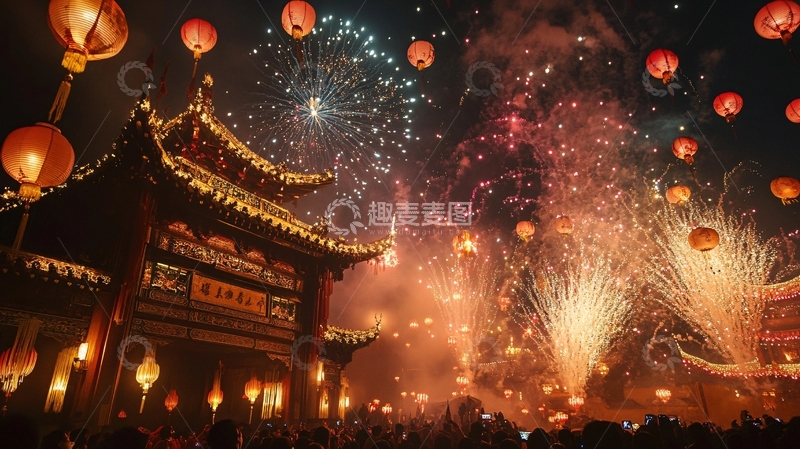 高清大图下载【趣麦麦图】元宵节繁荣11