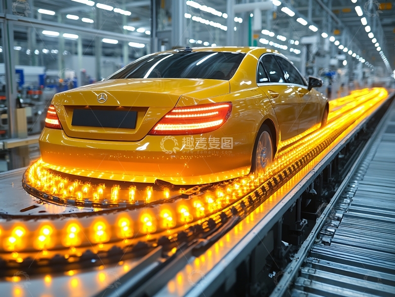 高清大图下载【趣麦麦图】轿车生产厂