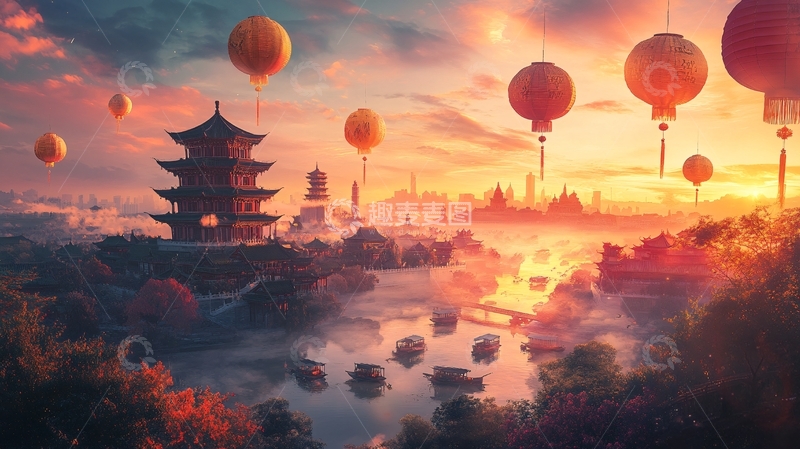 高清大图下载【趣麦麦图】场景氛围图