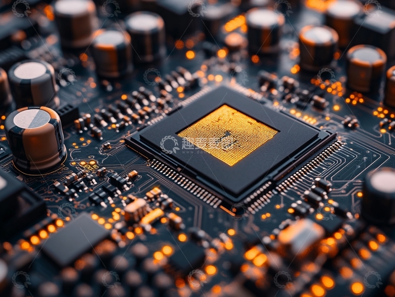 高清大图下载【趣麦麦图】芯片科技集成电路65