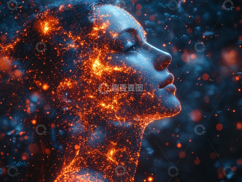 高清大图下载【趣麦麦图】光晕面部轮廓6