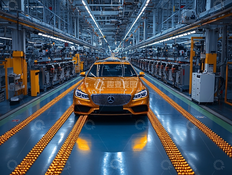 高清大图下载【趣麦麦图】高端汽车的生产1