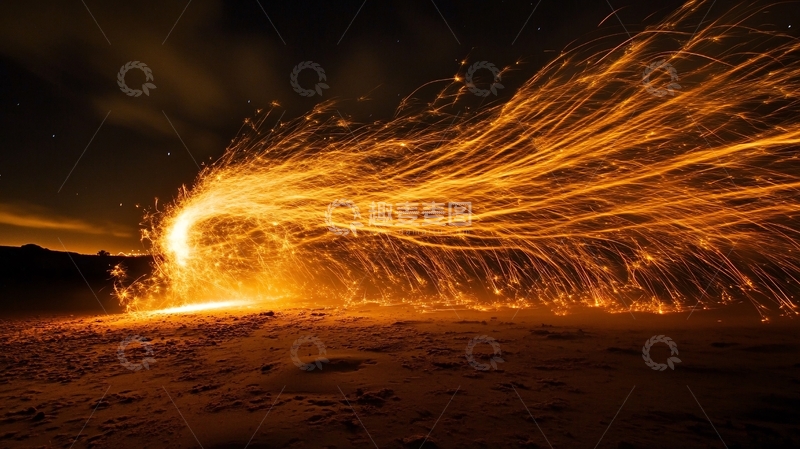 高清大图下载【趣麦麦图】烟花绽放夜空4