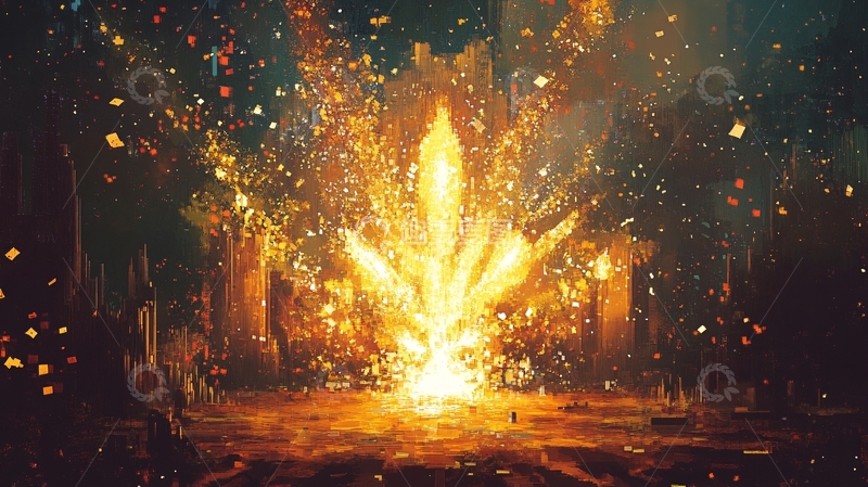 高清大图下载【趣麦麦图】爆发特效设计12