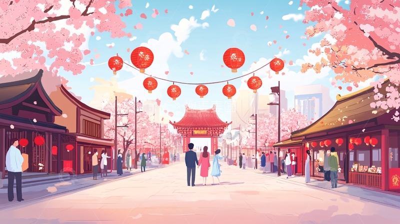高清大图下载【趣麦麦图】节日插画图