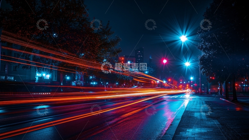 高清大图下载【趣麦麦图】烟花夜景城市