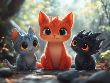 盲盒猫与小龙游戏