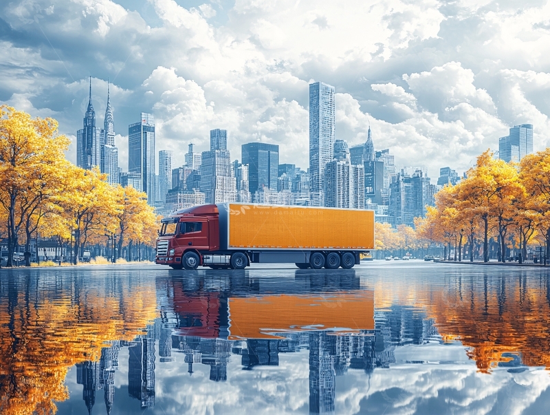 高清大图下载【趣麦麦图】交通运输物流快递